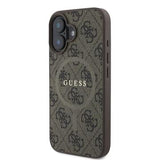 iPhone 16 Guess 4G farvet ringcover - MagSafe-kompatibel - brun