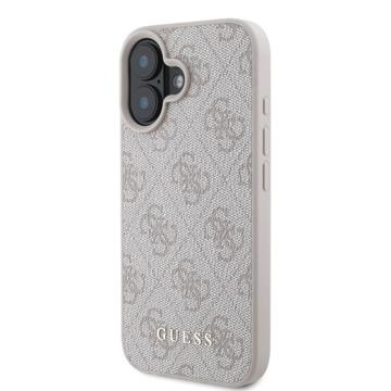 iPhone 16 Guess 4G Metal Gold Logo Hybrid Cover - Pink