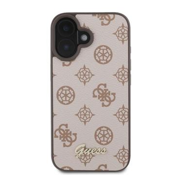 iPhone 16 Guess Peony Script Cover - MagSafe-kompatibel - Brun