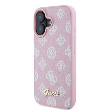 iPhone 16 Guess Peony Script Cover - MagSafe-kompatibel - Pink