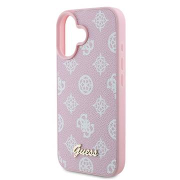 iPhone 16 Guess Peony Script Cover - MagSafe-kompatibel - Pink