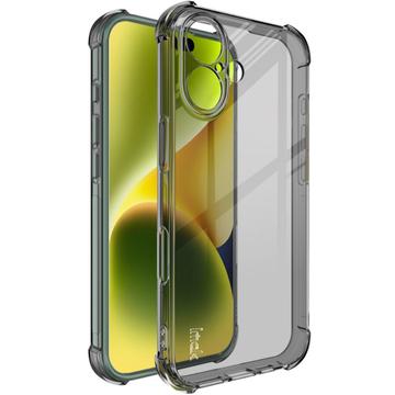 iPhone 16 Imak Faldsikkert TPU Cover - Gennemsigtig Sort