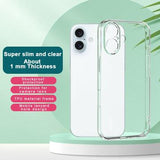 iPhone 16 Imak UX-5 TPU Cover - Gennemsigtig