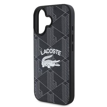 iPhone 16 Lacoste Blend Monogram Cover - MagSafe-kompatibelt - Sort