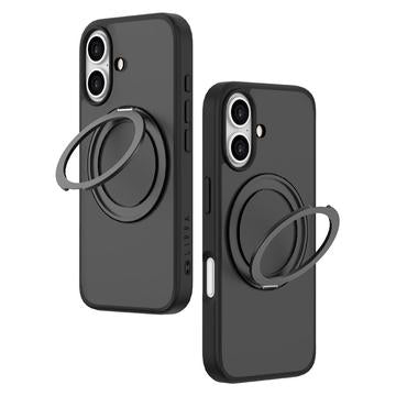 iPhone 16 Lippa MagSafe 360 Roterende Cover - sort