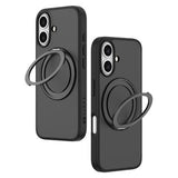iPhone 16 Lippa MagSafe 360 Roterende Cover - sort