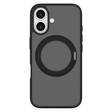 iPhone 16 Lippa MagSafe 360 Roterende Cover - sort
