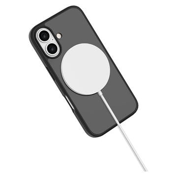iPhone 16 Lippa MagSafe 360 Roterende Cover - sort