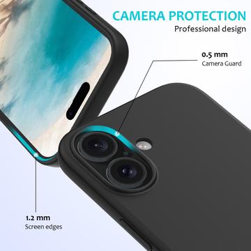 iPhone 16 Liquid Silikone Cover - Sort