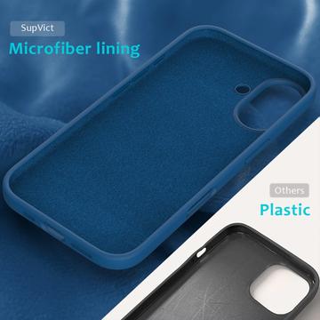 iPhone 16 Liquid Silikone Cover - Blå