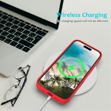 iPhone 16 Liquid Silikone Cover - Rød