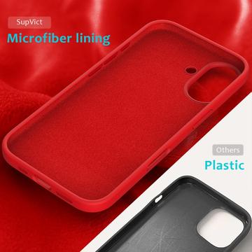 iPhone 16 Liquid Silikone Cover - Rød