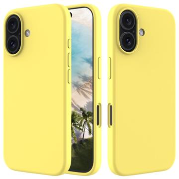 iPhone 16 Liquid Silikone Cover - Gul