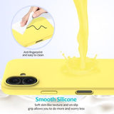 iPhone 16 Liquid Silikone Cover - Gul