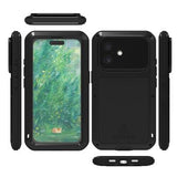 iPhone 16 Love Mei Powerful Hybrid Cover - Rød