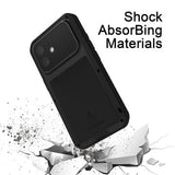 iPhone 16 Love Mei Powerful Hybrid Cover - Sølv
