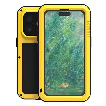 iPhone 16 Love Mei Powerful Hybrid Cover - Gul