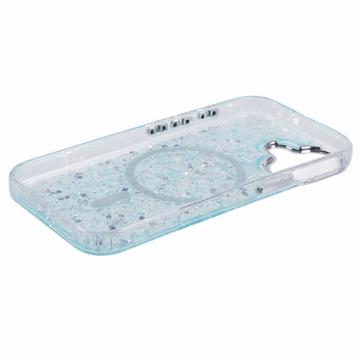 iPhone 16 MagSafe-kompatibel Glitter Pailletter Epoxy Cover - Lysegrøn