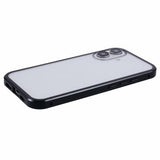 iPhone 16 Magnetisk Cover med Hærdet Glas - Privatliv - Sort