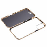 iPhone 16 Magnetisk Cover med Hærdet Glas - Privatliv - Guld