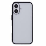 iPhone 16 Magnetisk Cover med Hærdet Glas - Privatliv - Sølv