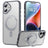 iPhone 16 Magnetisk Stativ Hybrid Cover - grå