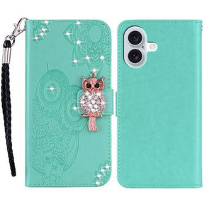iPhone 16 Ugle Rhinsten Pung - Cyan