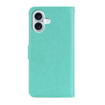 iPhone 16 Ugle Rhinsten Pung - Cyan