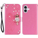 iPhone 16 Ugle Rhinsten Pung - Hot Pink