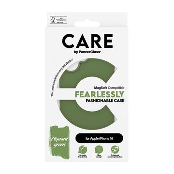 iPhone 16 PanzerGlass Care Fearlessly Fashionable Cover - MagSafe-kompatibel - Grøn