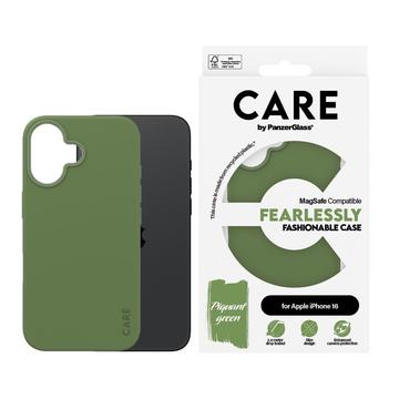iPhone 16 PanzerGlass Care Fearlessly Fashionable Cover - MagSafe-kompatibel - Grøn