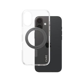 iPhone 16 PanzerGlass Care Kickstand Cover - MagSafe-kompatibel - Klar / Sort