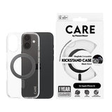 iPhone 16 PanzerGlass Care Kickstand Cover - MagSafe-kompatibel - Klar / Sort