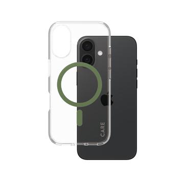 iPhone 16 PanzerGlass Care Transparent Urban Combat Cover- MagSafe-kompatibel - Grøn