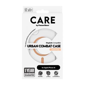 iPhone 16 PanzerGlass Care Transparent Urban Combat Cover - MagSafe-kompatibel - Fersken