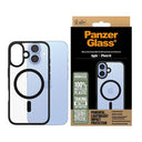 iPhone 16 PanzerGlass HardCase MagSafe-kompatibel Cover - sort / gennemsigtig