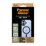 iPhone 16 PanzerGlass HardCase MagSafe-kompatibel Cover - sort / gennemsigtig