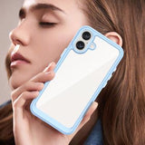 iPhone 16 Plus Anti-Shock Hybrid Cover - Blå