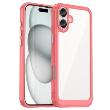 iPhone 16 Plus Anti-Shock Hybrid Cover - Rød