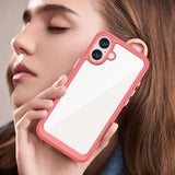 iPhone 16 Plus Anti-Shock Hybrid Cover - Rød