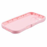 iPhone 16 Plus Candy Color Wavy TPU Cover - Pink
