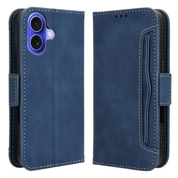 iPhone 16 Plus Kortholder Pung Etui - Blue