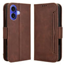 iPhone 16 Plus Kortholder Pung Etui - Brun