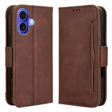 iPhone 16 Plus Kortholder Pung Etui - Brun