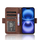 iPhone 16 Plus Kortholder Pung Etui - Brun