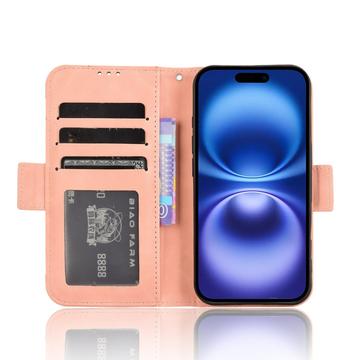 iPhone 16 Plus Kortholder Pung Etui - Pink
