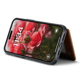 iPhone 16 Plus Caseme C22-etui RFID-kortpung - brun