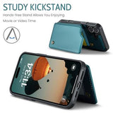 iPhone 16 Plus Caseme C22-etui RFID-kortpung - grøn