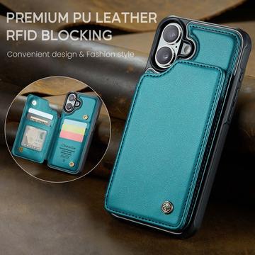 iPhone 16 Plus Caseme C22-etui RFID-kortpung - grøn