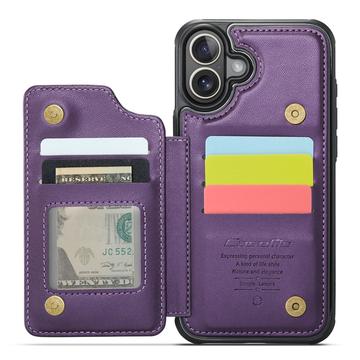 iPhone 16 Plus Caseme C22-etui RFID-kortpung - lilla